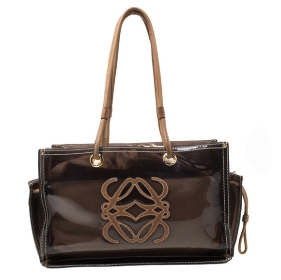 Loewe Handbags - Loewe PVC Brown Shoulder Bag